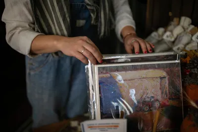 Tiff Piko, coordinator of maker markets for Ohio Winding Road in Shawnee, OH on December 21, 2023. Tiff Piko is a designer, educator, and farmer in Appalachia Ohio.  In 2019 she became the first woman to run for mayor in her hometown of Lancaster, Ohio. Running a zero-dollar grassroots campaign designed to get more people involved in local politics.